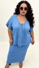 Picture of V NECK DRAWSTRING TOP WITH RIVETS ON CLOOAR AND SLEEVE